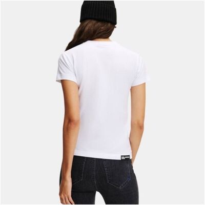T-shirts & Polos Karl Lagerfeld Klj Slim Ss Tee Άσπρο Small θηλυκός T-shirts & Polos Karl Lagerfeld Klj Slim Ss Tee Άσπρο Small θηλυκός