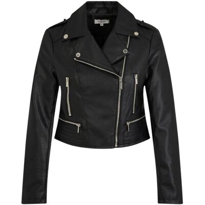 Δερμάτινο Μπουφάν Morgan 202-GRAMMO.N Black FR 36 θηλυκός Δερμάτινο Μπουφάν Morgan 202-GRAMMO.N Black FR 36 θηλυκός