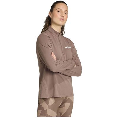 Μπλουζάκια με μακριά μανίκια adidas T-shirt Terrex Multi Climacool manches longues marron Brown Extra Small θηλυκός Μπλουζάκια με μακριά μανίκια adidas T-shirt Terrex Multi Climacool manches longues marron Brown Extra Small θηλυκός
