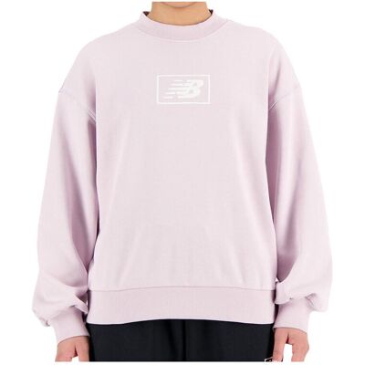 Φούτερ New Balance Sweat Essentials French Terry 100% coton Violet Extra Small θηλυκός Φούτερ New Balance Sweat Essentials French Terry 100% coton Violet Extra Small θηλυκός