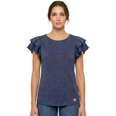 T-shirts & Polos Leone 1947 Woman T-Shirt Short Sleeves Urban Safari Μπλέ Extra Small θηλυκός T-shirts & Polos Leone 1947 Woman T-Shirt Short Sleeves Urban Safari Μπλέ Extra Small θηλυκός