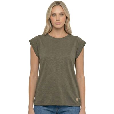 T-shirts & Polos Leone 1947 Woman T-Shirt Short Sleeves Urban Safari Green 2X-Large θηλυκός T-shirts & Polos Leone 1947 Woman T-Shirt Short Sleeves Urban Safari Green 2X-Large θηλυκός