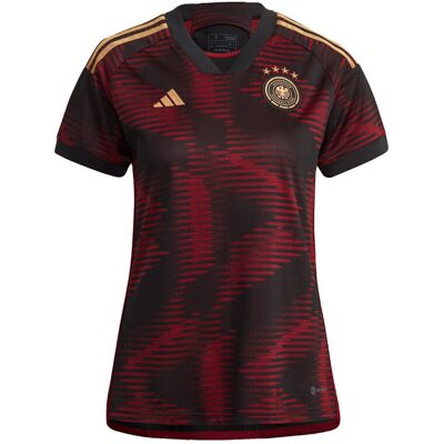 T-shirt με κοντά μανίκια adidas Maillot Germany 22 Away Jersey polyester recyclé Black Extra Small θηλυκός T-shirt με κοντά μανίκια adidas Maillot Germany 22 Away Jersey polyester recyclé Black Extra Small θηλυκός