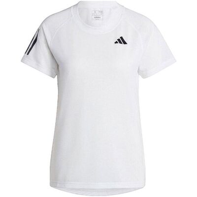 Πόλο με κοντά μανίκια adidas T-shirt Club 100 % polyester recyclé Άσπρο Extra Large θηλυκός Πόλο με κοντά μανίκια adidas T-shirt Club 100 % polyester recyclé Άσπρο Extra Large θηλυκός