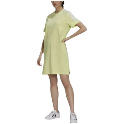 Κοντά Φορέματα adidas Robe Tee Dress 100 % coton Yellow FR 34 Κοντά Φορέματα adidas Robe Tee Dress 100 % coton Yellow FR 34