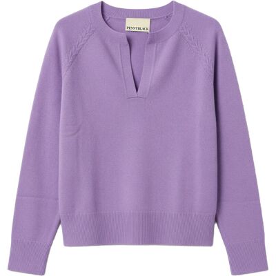 Πουλόβερ Pennyblack pbbdentice-001 Violet Large θηλυκός Πουλόβερ Pennyblack pbbdentice-001 Violet Large θηλυκός