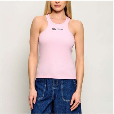 T-shirts & Polos Karl Lagerfeld Klj Ribbed Logo Tank Ροζ Large θηλυκός T-shirts & Polos Karl Lagerfeld Klj Ribbed Logo Tank Ροζ Large θηλυκός