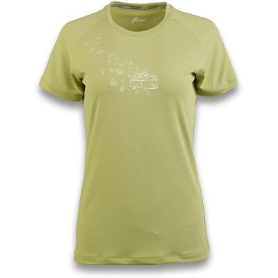 T-shirts & Polos Ande New Van Lady Green Extra Small θηλυκός T-shirts & Polos Ande New Van Lady Green Extra Small θηλυκός