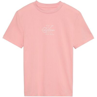T-shirts & Polos Calvin Klein Jeans Lv047g831g Ss Classic Seasonal Ροζ Medium θηλυκός T-shirts & Polos Calvin Klein Jeans Lv047g831g Ss Classic Seasonal Ροζ Medium θηλυκός