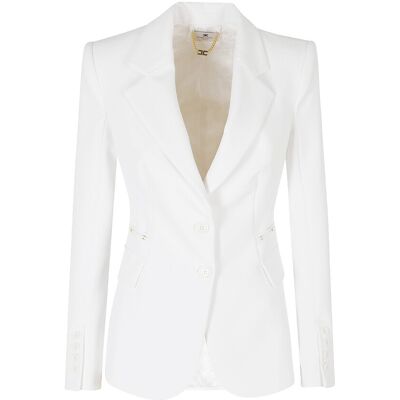 Σακάκια Elisabetta Franchi gi27466e2-360 Άσπρο IT 42 θηλυκός Σακάκια Elisabetta Franchi gi27466e2-360 Άσπρο IT 42 θηλυκός
