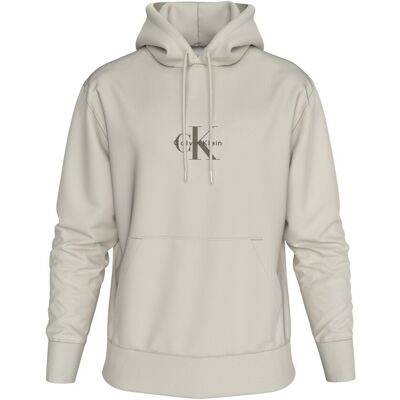 T-shirt με κουκούλα Calvin Klein Jeans Lv04rd243g 350tery Mcro Mnlgo Hodie Άσπρο Medium T-shirt με κουκούλα Calvin Klein Jeans Lv04rd243g 350tery Mcro Mnlgo Hodie Άσπρο Medium