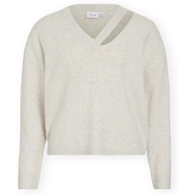 Πουλόβερ Vila Lovira Knit - Super Light Natural Melange Beige Medium θηλυκός Πουλόβερ Vila Lovira Knit - Super Light Natural Melange Beige Medium θηλυκός