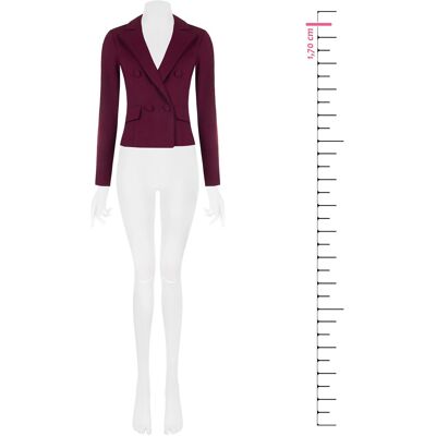 Μπουφάν Rinascimento CFC0130164003 Bordeaux Extra Small θηλυκός Μπουφάν Rinascimento CFC0130164003 Bordeaux Extra Small θηλυκός