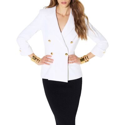Σακάκια Elisabetta Franchi gi26766e2-360 Άσπρο IT 40 θηλυκός Σακάκια Elisabetta Franchi gi26766e2-360 Άσπρο IT 40 θηλυκός