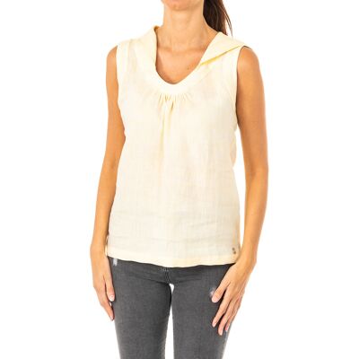 Αμάνικα/T-shirts χωρίς μανίκια La Martina JWU004 Yellow Extra Small θηλυκός Αμάνικα/T-shirts χωρίς μανίκια La Martina JWU004 Yellow Extra Small θηλυκός