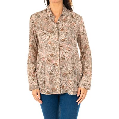 Πουκάμισα La Martina KWC002 Brown Small θηλυκός Πουκάμισα La Martina KWC002 Brown Small θηλυκός