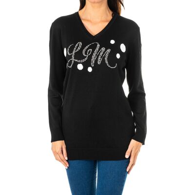 Πουλόβερ La Martina KWS301 Black Medium θηλυκός Πουλόβερ La Martina KWS301 Black Medium θηλυκός