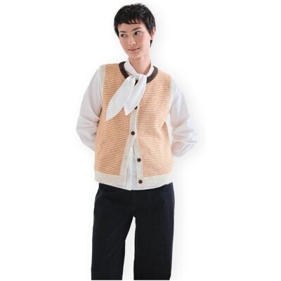 Πουλόβερ Compania Fantastica COMPAÑIA FANTÁSTICA Vest 10241 - White/Orange Orange Extra Small θηλυκός Πουλόβερ Compania Fantastica COMPAÑIA FANTÁSTICA Vest 10241 - White/Orange Orange Extra Small θηλυκός