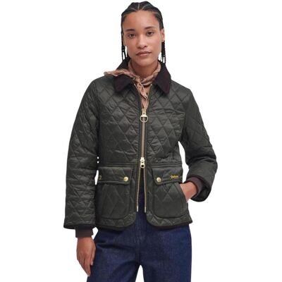 Σακάκια Barbour FITTED BEADNELL QUILT 262MLQU1765 Green Extra Small θηλυκός Σακάκια Barbour FITTED BEADNELL QUILT 262MLQU1765 Green Extra Small θηλυκός