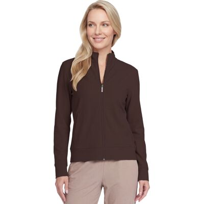 Ζακέτα Skechers Go Luxe Rib Hoodie Brown Medium θηλυκός Ζακέτα Skechers Go Luxe Rib Hoodie Brown Medium θηλυκός