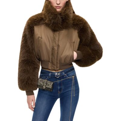 Μπουφάν Pinko 107671_a2oi-l67 Brown Small θηλυκός Μπουφάν Pinko 107671_a2oi-l67 Brown Small θηλυκός