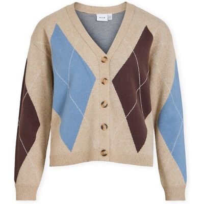 Παλτό Vila Ril V-Neck Cardigan - Natural Melange/Coffee Bean Multicolour Extra Small θηλυκός Παλτό Vila Ril V-Neck Cardigan - Natural Melange/Coffee Bean Multicolour Extra Small θηλυκός