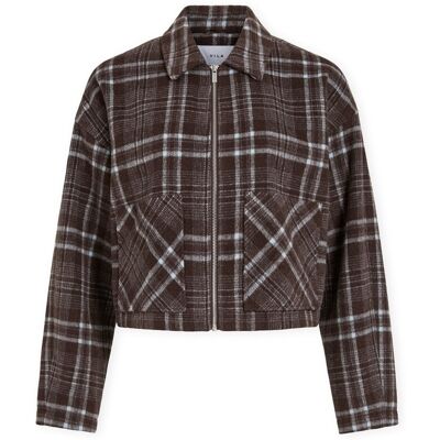 Παλτό Vila Karine Jacket - Coffee Bean/Blue Brown FR 38 θηλυκός Παλτό Vila Karine Jacket - Coffee Bean/Blue Brown FR 38 θηλυκός