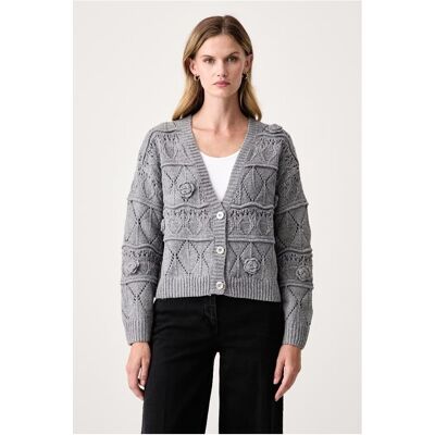 Μπουφάν / Ζακέτες Fracomina FY26WT8038K47401 Grey Small θηλυκός Μπουφάν / Ζακέτες Fracomina FY26WT8038K47401 Grey Small θηλυκός