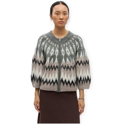 Μπουφάν / Ζακέτες Object Jaade Diana Cardigan - Gun Metal/Multicolor Grey Medium θηλυκός Μπουφάν / Ζακέτες Object Jaade Diana Cardigan - Gun Metal/Multicolor Grey Medium θηλυκός