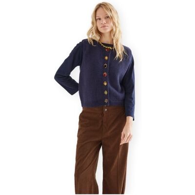 Πουλόβερ Compania Fantastica COMPAÑIA FANTÁSTICA Vest 10289 - Navy Blue Μπλέ Small θηλυκός Πουλόβερ Compania Fantastica COMPAÑIA FANTÁSTICA Vest 10289 - Navy Blue Μπλέ Small θηλυκός