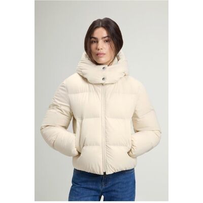 Μπουφάν Woolrich WWOU2227FR Άσπρο Extra Small θηλυκός Μπουφάν Woolrich WWOU2227FR Άσπρο Extra Small θηλυκός
