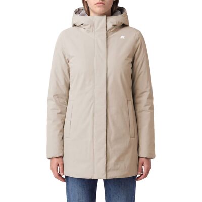 Μπουφάν K-Way k8144cw-ddb Beige Extra Small θηλυκός Μπουφάν K-Way k8144cw-ddb Beige Extra Small θηλυκός