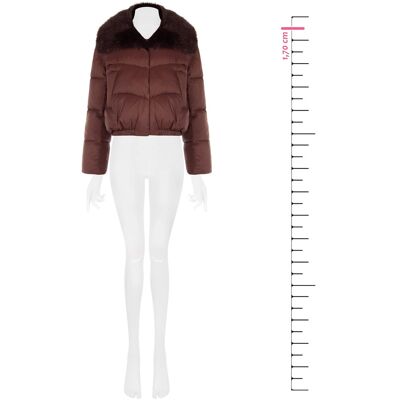 Μπουφάν Rinascimento CFC0127039003 Brown Extra Small θηλυκός Μπουφάν Rinascimento CFC0127039003 Brown Extra Small θηλυκός