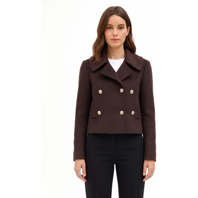 Μπουφάν Rinascimento CFC0132576003 Brown Extra Small θηλυκός Μπουφάν Rinascimento CFC0132576003 Brown Extra Small θηλυκός