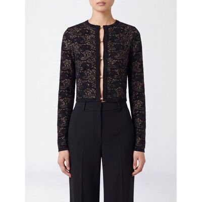 Μπουφάν / Ζακέτες Elisabetta Franchi MK29Q66E2 FR9 Black IT 42 θηλυκός Μπουφάν / Ζακέτες Elisabetta Franchi MK29Q66E2 FR9 Black IT 42 θηλυκός