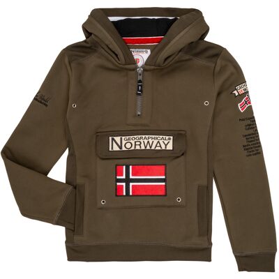 T-shirt με κουκούλα Geographical Norway GYMCLASS Kaki 10 ans T-shirt με κουκούλα Geographical Norway GYMCLASS Kaki 10 ans