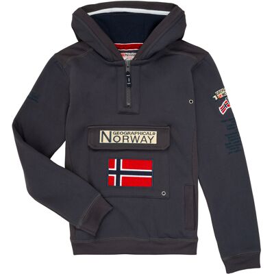 Παιδική γκρι φούτερ Geographical Norway GYMCLASS - Φούτερ Παιδική γκρι φούτερ Geographical Norway GYMCLASS - Φούτερ