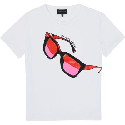 Giorgio Armani T-shirt με κοντά μανίκια Emporio Armani 6H3T7T-3J2IZ-0100 Άσπρο 6 ans Giorgio Armani T-shirt με κοντά μανίκια Emporio Armani 6H3T7T-3J2IZ-0100 Άσπρο 6 ans