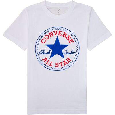T-shirt με κοντά μανίκια Converse CORE CHUCK PATCH TEE Άσπρο 10 / 12 ans T-shirt με κοντά μανίκια Converse CORE CHUCK PATCH TEE Άσπρο 10 / 12 ans