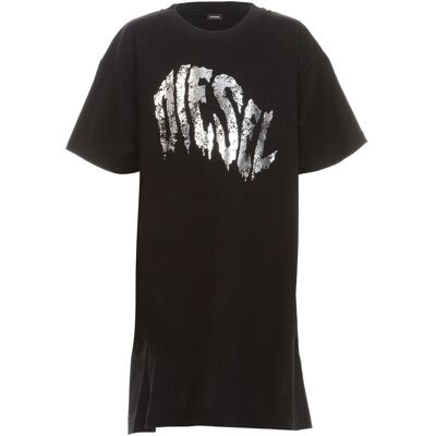 Κοντά Φορέματα Diesel DBOWLY Black 10 ans Κοντά Φορέματα Diesel DBOWLY Black 10 ans