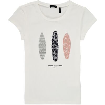 T-shirt με κοντά μανίκια Ikks XS10162-19-C Άσπρο 4 ans T-shirt με κοντά μανίκια Ikks XS10162-19-C Άσπρο 4 ans
