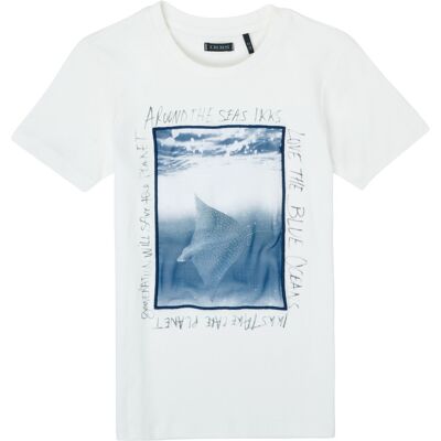 T-shirt με κοντά μανίκια Ikks XS10033-19-C Άσπρο 4 ans T-shirt με κοντά μανίκια Ikks XS10033-19-C Άσπρο 4 ans