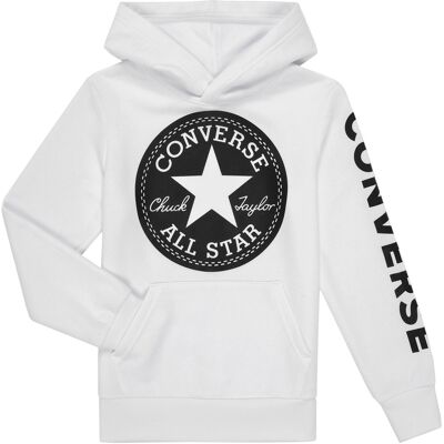 T-shirt με κουκούλα Converse SIGNATURE CHUCK PATCH PULLOVER HOODIE Άσπρο 10 / 12 ans T-shirt με κουκούλα Converse SIGNATURE CHUCK PATCH PULLOVER HOODIE Άσπρο 10 / 12 ans