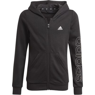 adidas Παιδική Haja Φούτερ με Κουκούλα και Φερμουάρ - Μαύρο adidas Παιδική Haja Φούτερ με Κουκούλα και Φερμουάρ - Μαύρο