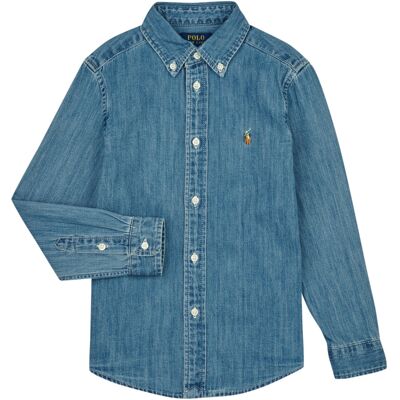 Πουκάμισο με μακριά μανίκια Polo Ralph Lauren LS BD-TOPS-SHIRT Μπλέ 10 / 12 ans Πουκάμισο με μακριά μανίκια Polo Ralph Lauren LS BD-TOPS-SHIRT Μπλέ 10 / 12 ans