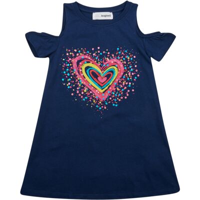 Κοντά Φορέματα Desigual VEST_BLOOM Marine 7 / 8 ans Κοντά Φορέματα Desigual VEST_BLOOM Marine 7 / 8 ans