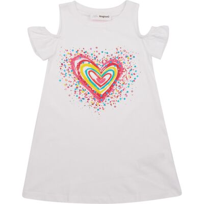 Κοντά Φορέματα Desigual VEST_BLOOM Άσπρο 11 / 12 ans Κοντά Φορέματα Desigual VEST_BLOOM Άσπρο 11 / 12 ans