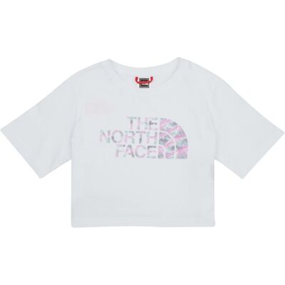 T-shirt με κοντά μανίκια The North Face Girls S/S Crop Easy Tee Άσπρο 6 ans T-shirt με κοντά μανίκια The North Face Girls S/S Crop Easy Tee Άσπρο 6 ans