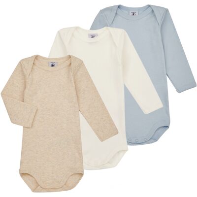 Παιδικά κορμάκια Petit Bateau BODY US ML PASTEL PACK X3 Multicolour 6 mois Παιδικά κορμάκια Petit Bateau BODY US ML PASTEL PACK X3 Multicolour 6 mois