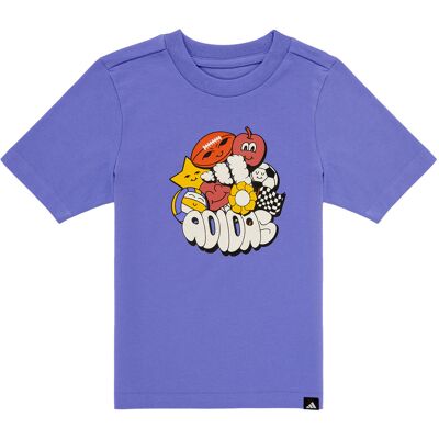 adidas Παιδική μπλούζα μπλε 3-8 ετών - T-shirt adidas Παιδική μπλούζα μπλε 3-8 ετών - T-shirt